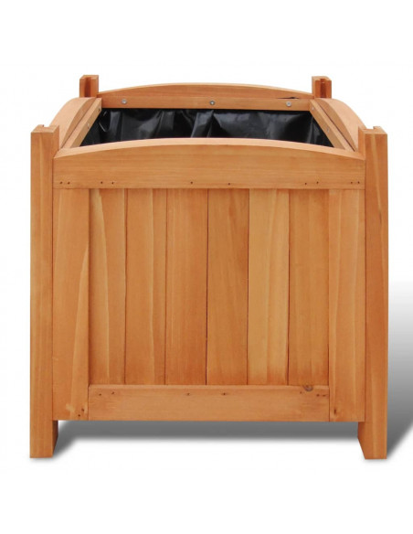 Letti Rialzati da Giardino in Legno Set 2 pz 30 x 30 x 30 cm