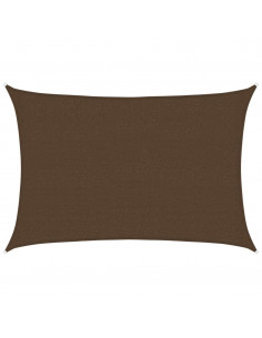 Vela Parasole 160 g/m² Marrone 2,5x4 m in HDPE 2