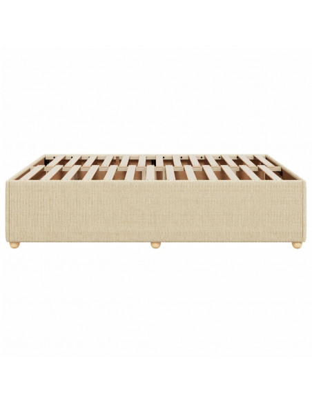 Giroletto senza Materasso Crema 140x200 cm in Tessuto