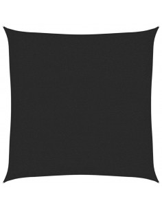 Vela Parasole 160 g/m² Nera 2,5x2,5 m in HDPE 2