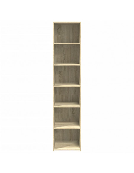 Credenza Rovere Sonoma 40x41x185cm in Legno Multistrato