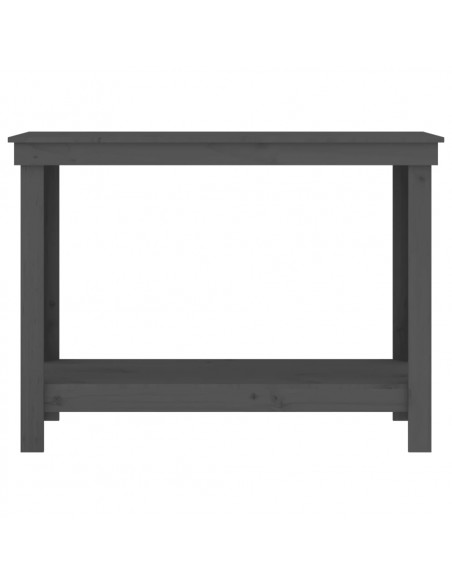 Banco da Lavoro Grigio 110x50x80 cm in Legno Massello di Pino
