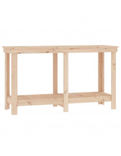 Banco da Lavoro 140x50x80 cm in Legno Massello di Pino 2
