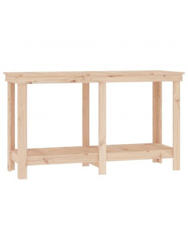 Banco da Lavoro 140x50x80 cm in Legno Massello di Pino