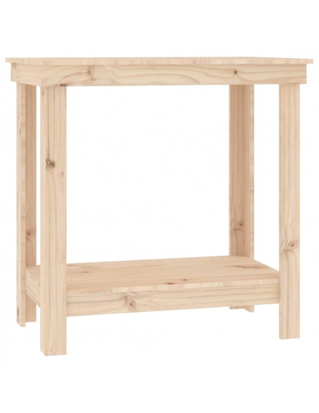 Banco da Lavoro 80x50x80 cm in Legno Massello di Pino