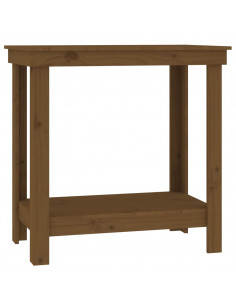 Banco da Lavoro Miele 80x50x80 cm in Legno Massello di Pino 2