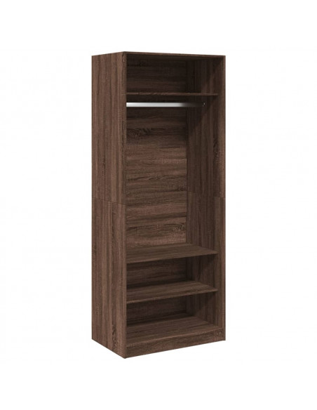 Armadio Rovere Marrone 80x50x200 cm in Legno Multistrato
