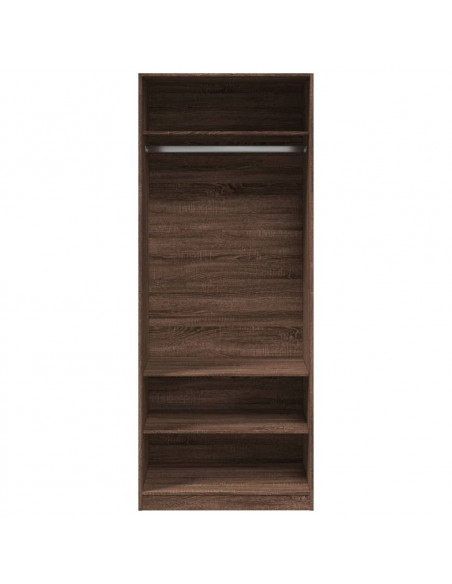 Armadio Rovere Marrone 80x50x200 cm in Legno Multistrato