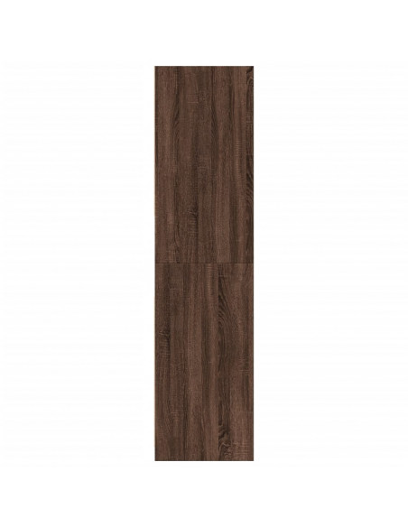 Armadio Rovere Marrone 80x50x200 cm in Legno Multistrato
