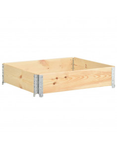 Fioriera Rialzata 100x100 cm in Legno Massello di Pino 2