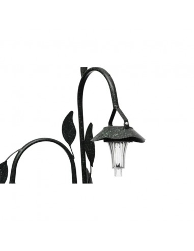 Fioriere partavasi supporto in ferro battuto e lampade LED s