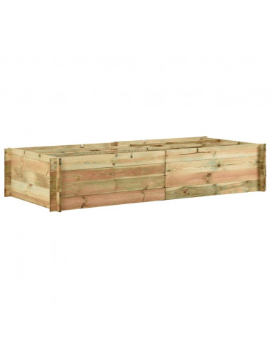 Fioriera Giardino Letto Vegetale in Legno di Pino 197x100x40cm