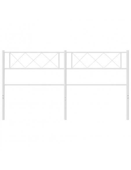 Testiera in Metallo Bianco 120 cm