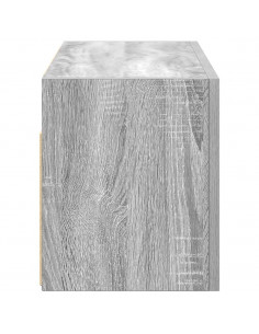 Armadietto Bagno Grigio Sonoma 60x25x30 cm in Legno Multistrato