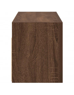 Armadietto Bagno Rovere Marrone 60x25x30cm in Legno Multistrato