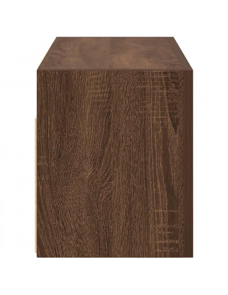 Armadietto Bagno Rovere Marrone 60x25x30cm in Legno Multistrato