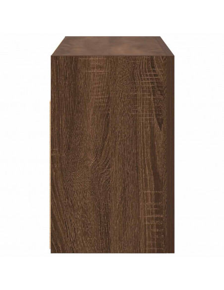 Armadietto Bagno Rovere Marrone 60x25x40cm in Legno Multistrato