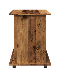 Armadietto con Ruote Legno Antico 60x45x60 cm Legno Multistrato