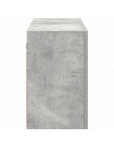 Armadietto da Bagno Grigio Cemento 100x25x40 cm in Truciolato