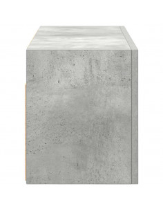 Armadietto da Bagno Grigio Cemento 60x25x30 cm in Truciolato