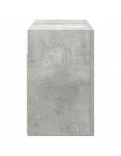 Armadietto da Bagno Grigio Cemento 60x25x40 cm in Truciolato