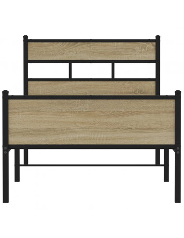 Giroletto senza Materasso Rovere Sonoma 100x190cm in Truciolato