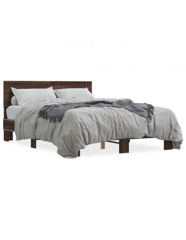 Giroletto Rovere Marrone 140x200cm in Legno Multistrato Metallo