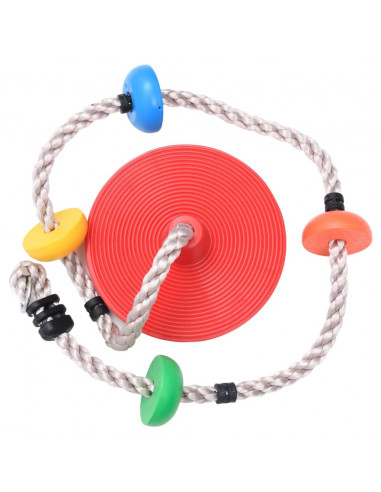 Fune da Arrampicata Oscillante con Piattaforme e Disco 200 cm