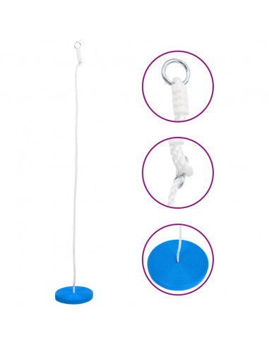 Altalena con Piattaforma 180 cm Blu