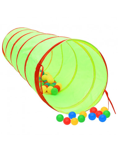 Tunnel da Gioco per Bambini Verde 175 cm in Poliestere