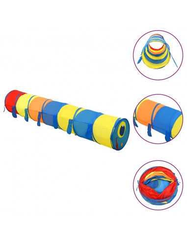 Tunnel da Gioco per Bambini Multicolore 145 cm in Poliestere