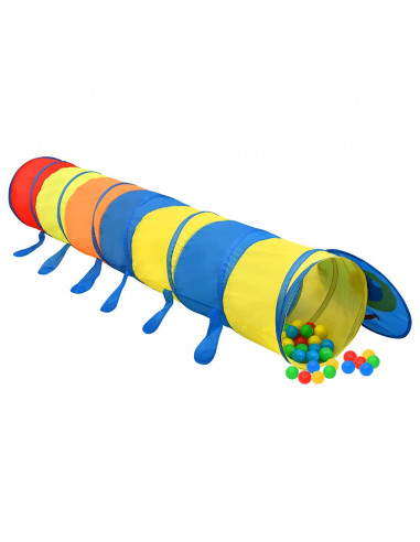Tunnel da Gioco per Bambini Multicolore 145 cm in Poliestere