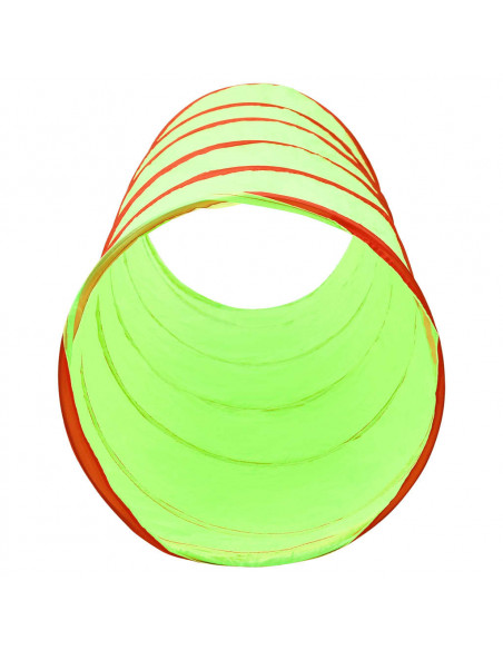 Tunnel da Gioco per Bambini 250 Palline Verde 175 cm Poliestere