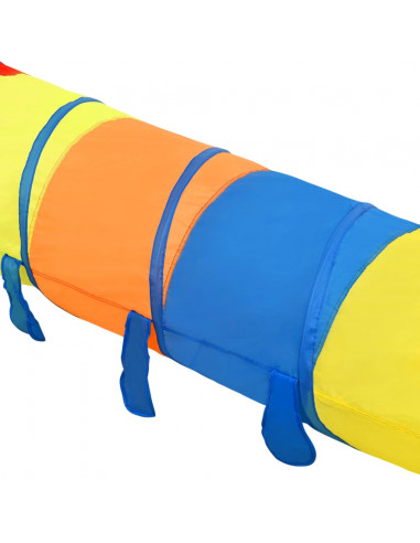 Tunnel Gioco Bambini 250 Palline Multicolore 245 cm Poliestere
