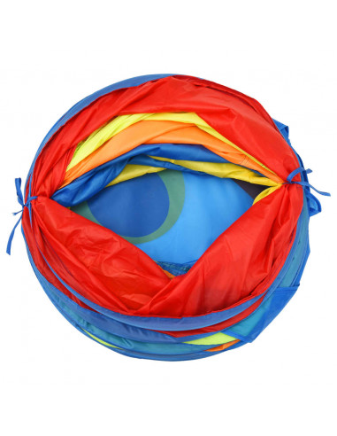 Tunnel Gioco Bambini 250 Palline Multicolore 245 cm Poliestere