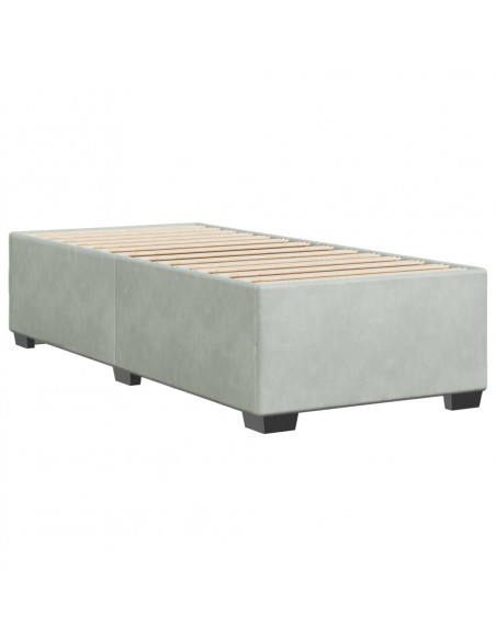 Giroletto Grigio Chiaro 90x190 cm in Velluto