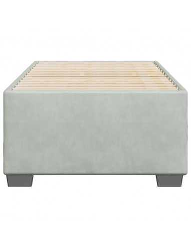 Giroletto Grigio Chiaro 90x190 cm in Velluto