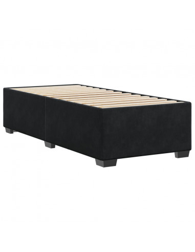 Giroletto Nero 90x190 cm in Velluto