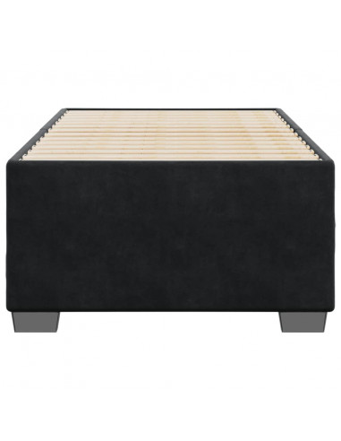 Giroletto Nero 90x190 cm in Velluto