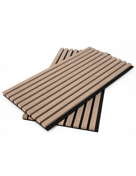 WallArt Pannelli Acustici da Parete Aku Rovere Classico 4 pz