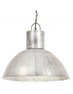 Lampada a Sospensione 25 W Argento Rotonda 48 cm E27 2