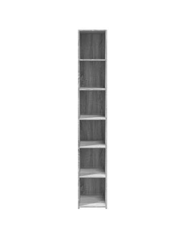 Credenza Grigio Sonoma 30x41x185 cm in Legno Multistrato