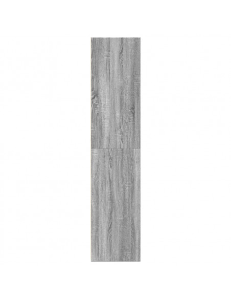 Credenza Grigio Sonoma 30x41x185 cm in Legno Multistrato