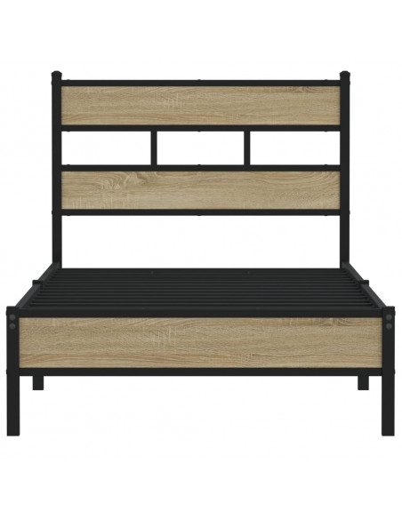Giroletto senza Materasso Rovere Sonoma 80x200 cm in Truciolato