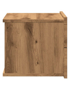 Comodino a Muro Rovere Artigianale 40x32x30 cm