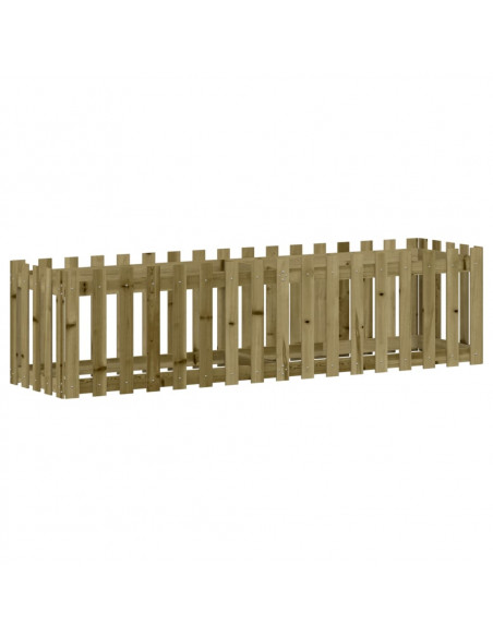 Fioriera da Giardino Recinzione 200x50x50cm Pino Impregnato