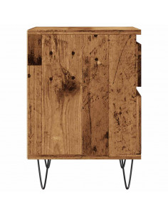 Comodino Legno Antico 40x35x50 cm in Legno Multistrato