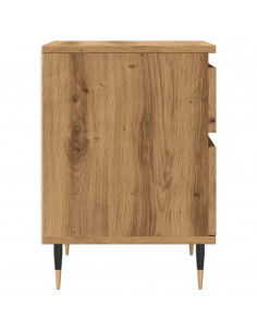 Comodino Rovere Artigianale 40x35x50 cm in Legno Multistrato