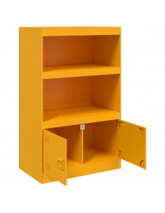 Credenza Antracite 67x39x107 cm in Acciaio 2