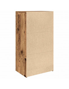 Credenza con 6 Cassetti Legno Antico 50x34x96 cm in Truciolato